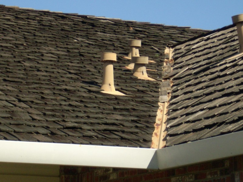 Old Shake roof with jacks
