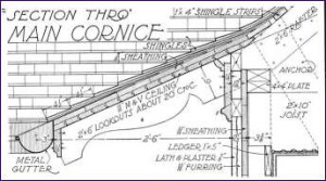Vintage roof diagram