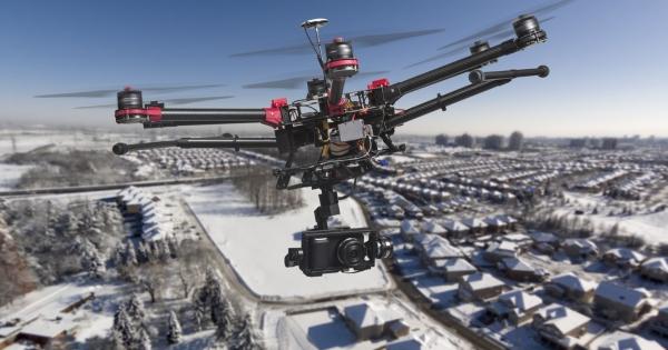 drone over neighborhood