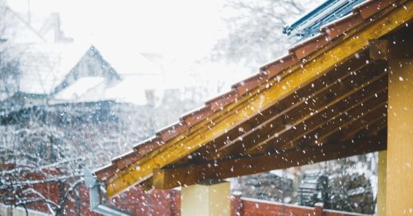 Snow on roof