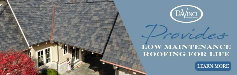 DaVinci - Billboard Ad - DaVinci Provides Low Maintenance Roofing For Life