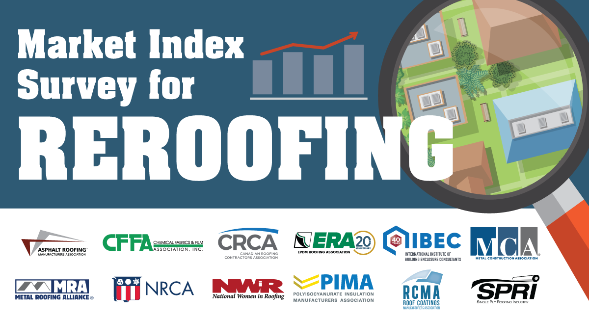The Q2 2023 Market Index Survey for Reroofing is open!