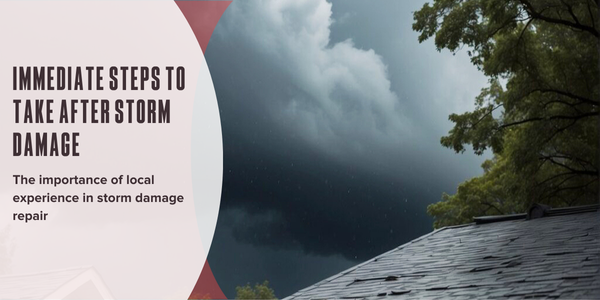 Immediate steps to take after storm damage
