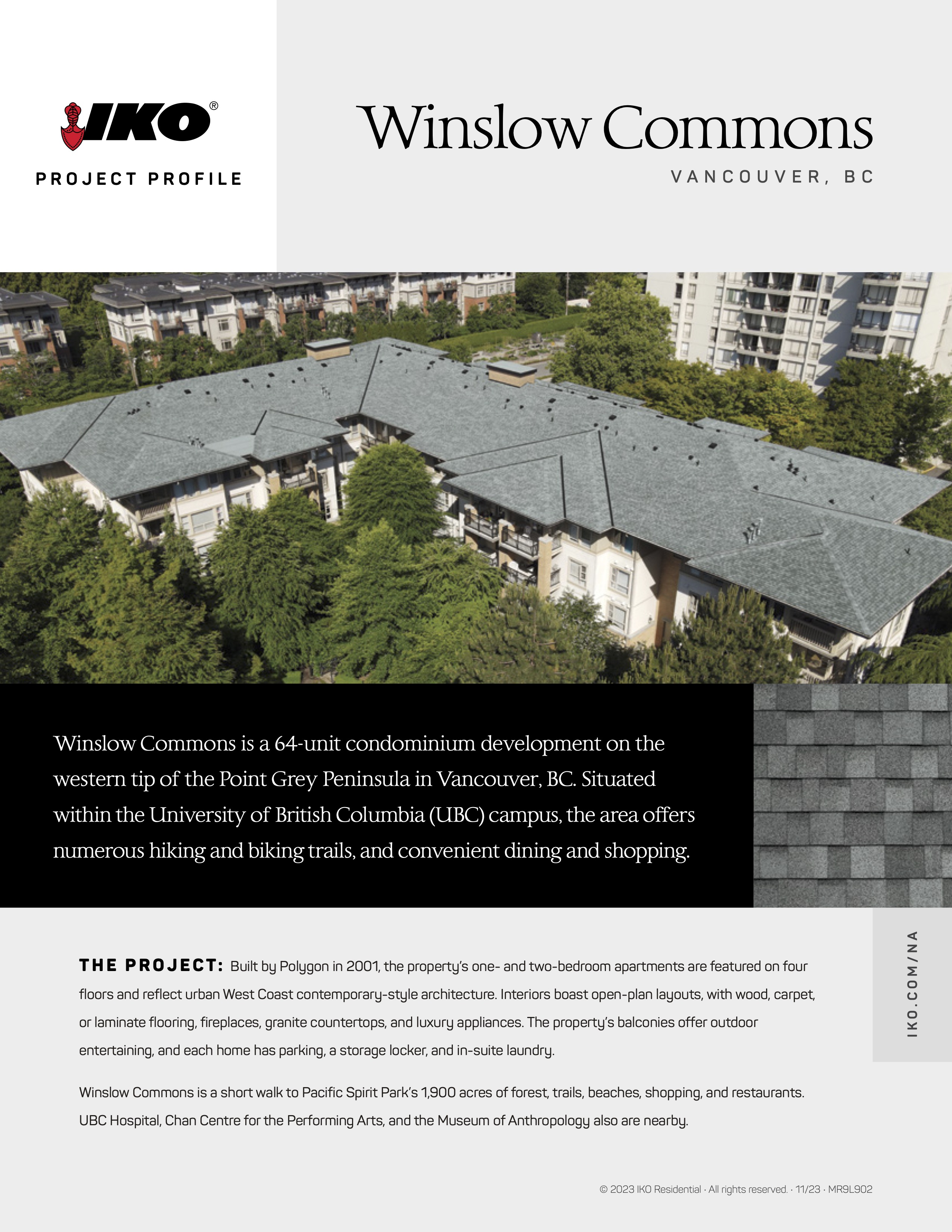 IKO Winslow Commons Project profile