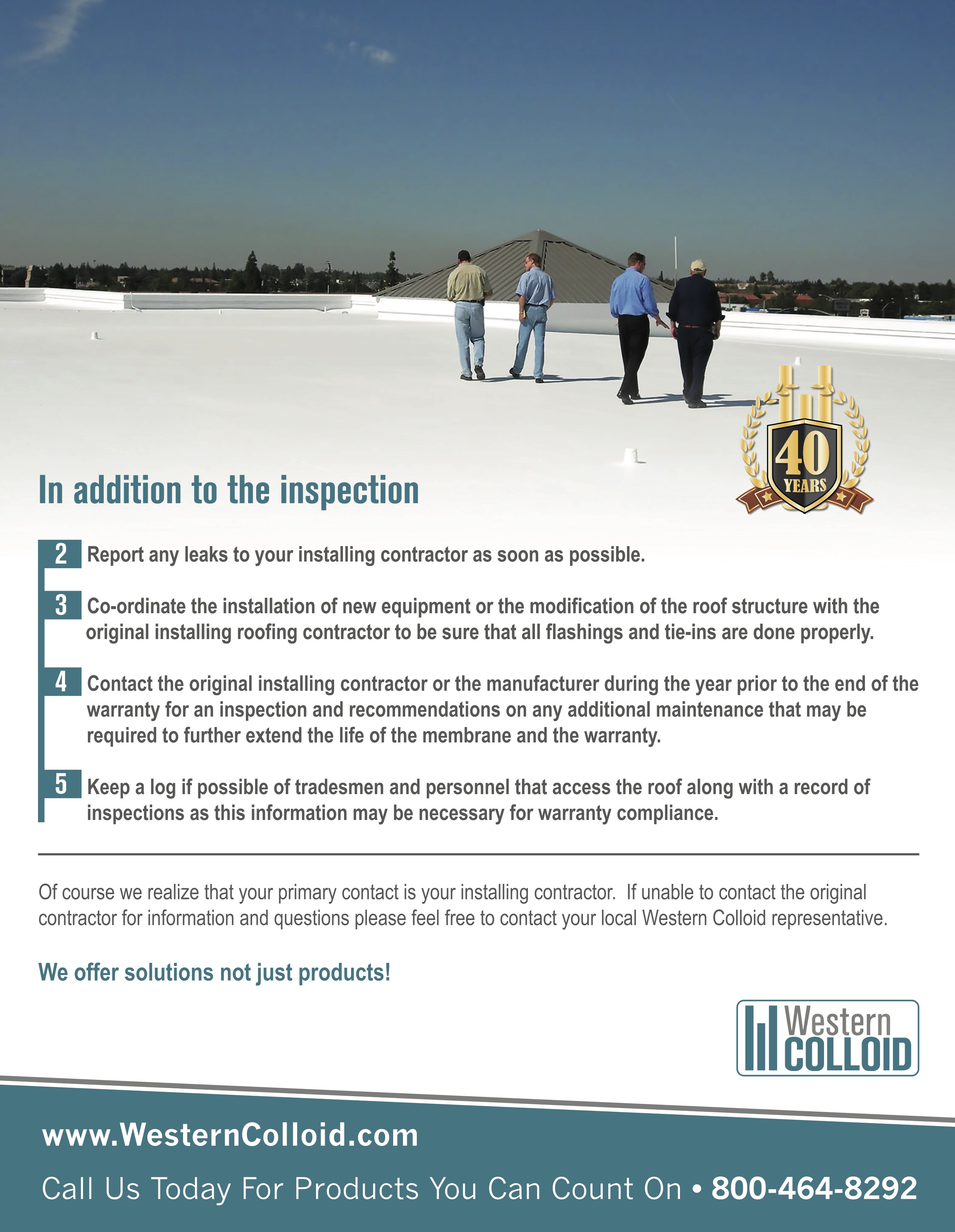 Western Colloid - 5 Low Slope Roof Maintenance Recommendations