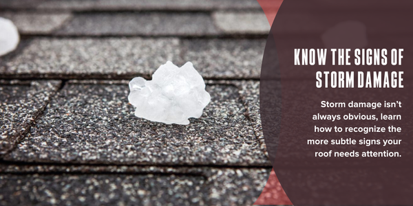 Know the signs of storm damage