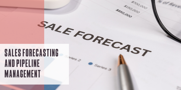 Image of glasses and papers with costs on them titled Sales Forecast. Overlayed is the article title.
