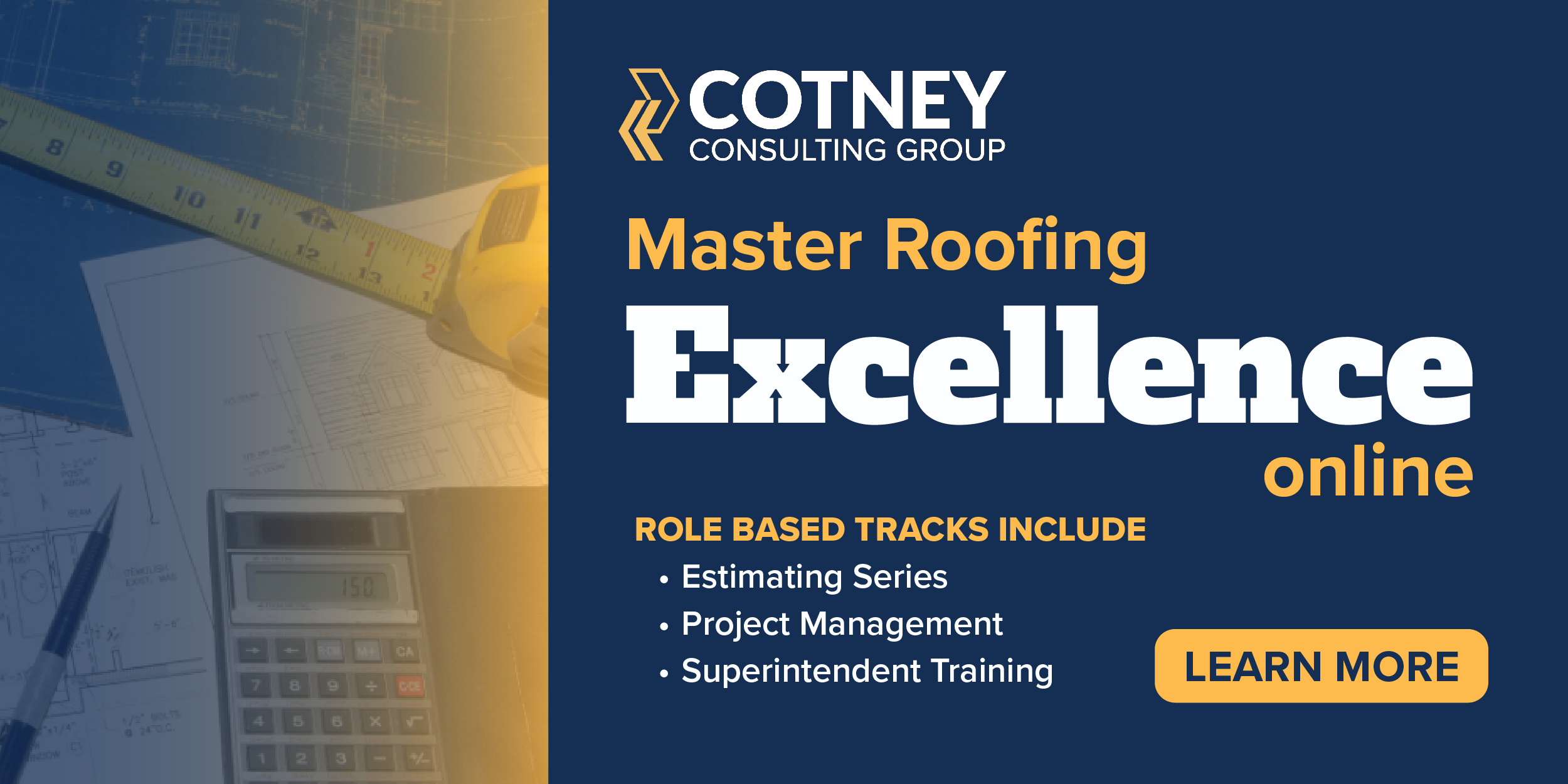 Master Roofing Excellence with Cotney Consulting’s Online Training