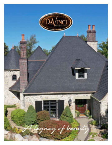 DaVinci Residential Roofing brochure