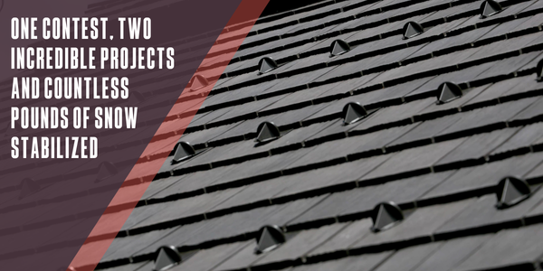 One contest, two incredible projects and countless pounds of snow stabilized