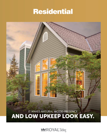 Westlake Residential Siding brochure