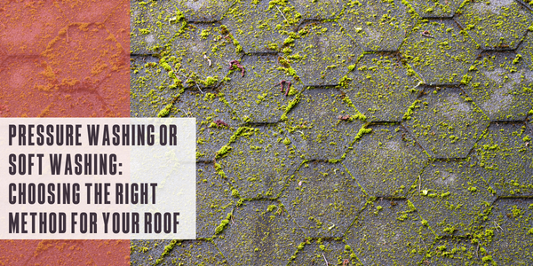Pressure washing or soft washing: Choosing the right method for your roof