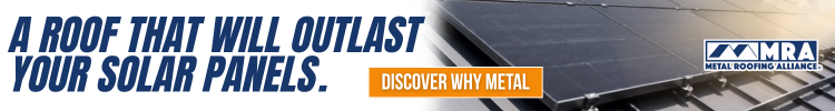 Metal Roofing Alliance (MRA) - Banner Ad - Solar